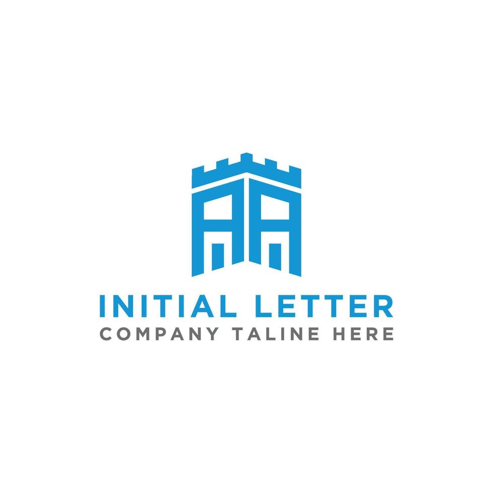 aa lettera iniziale icona logo design monogramma ispirazione. - vettore