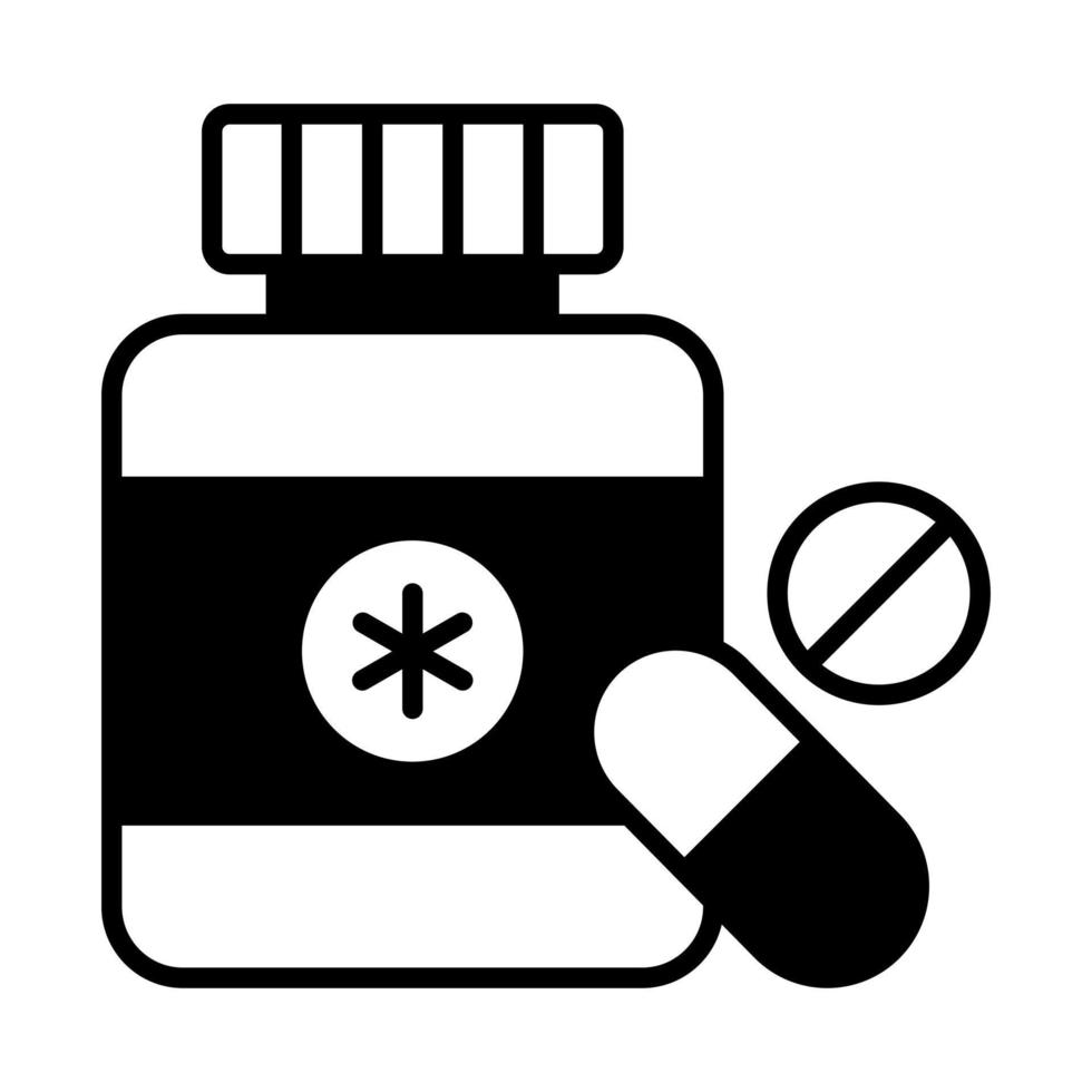 bottiglia di pillole concetti moderni design, illustrazione vettoriale