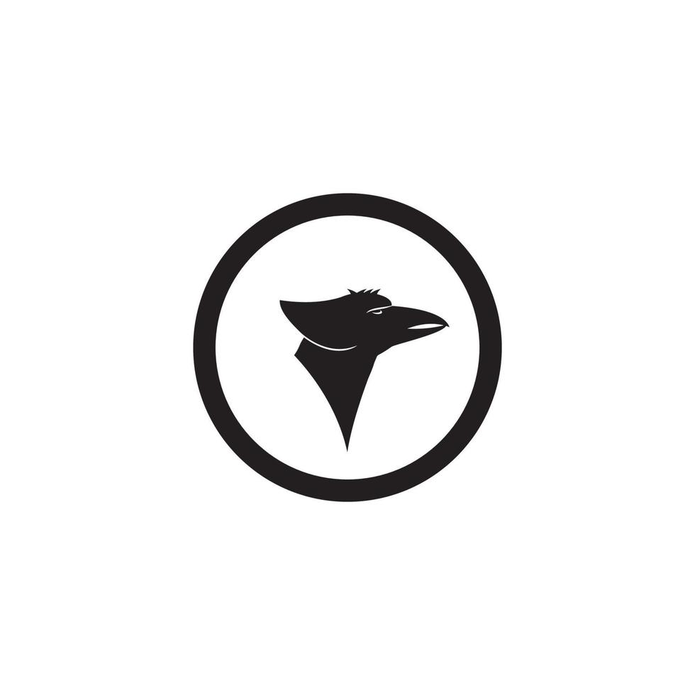 modello di progettazione dell'illustrazione di vettore del logo dell'aquila.