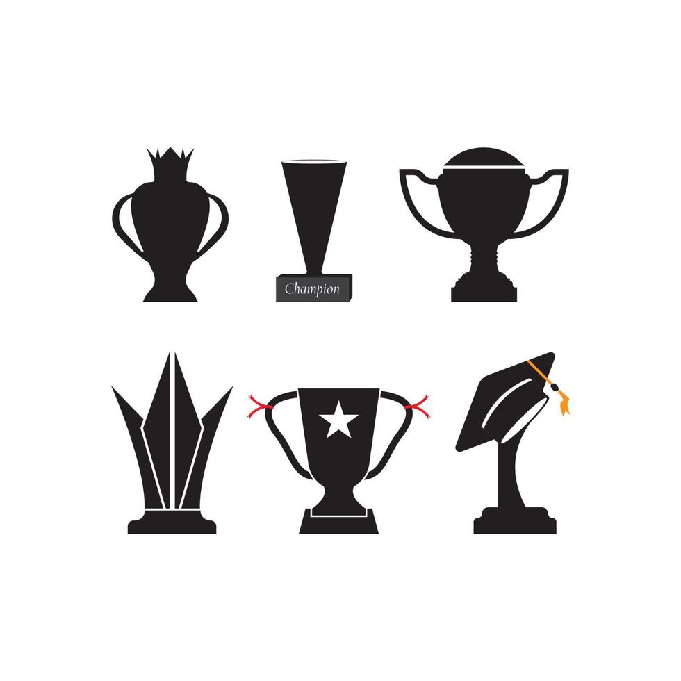 modello di progettazione illustrazione vettoriale icona trofeo