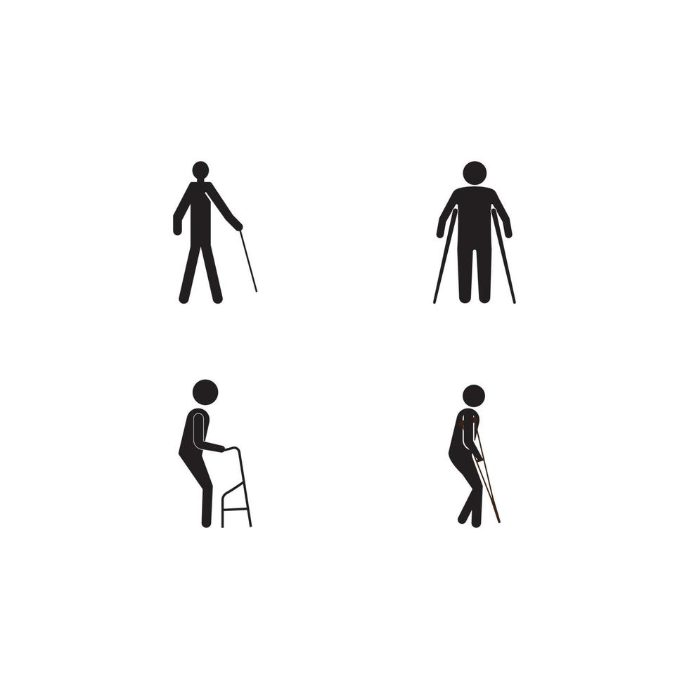 modello di progettazione illustrazione vettoriale icona disabilitata