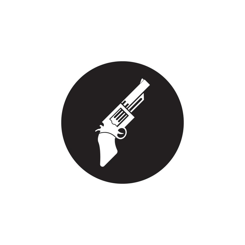 modello di progettazione dell'illustrazione di vettore del logo della pistola