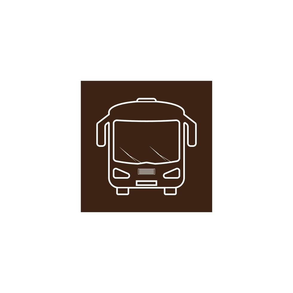 modello di logo illustrazione vettoriale icona bus.