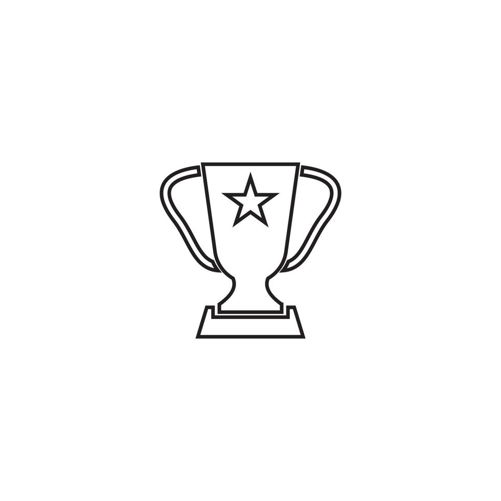modello di progettazione illustrazione vettoriale icona trofeo