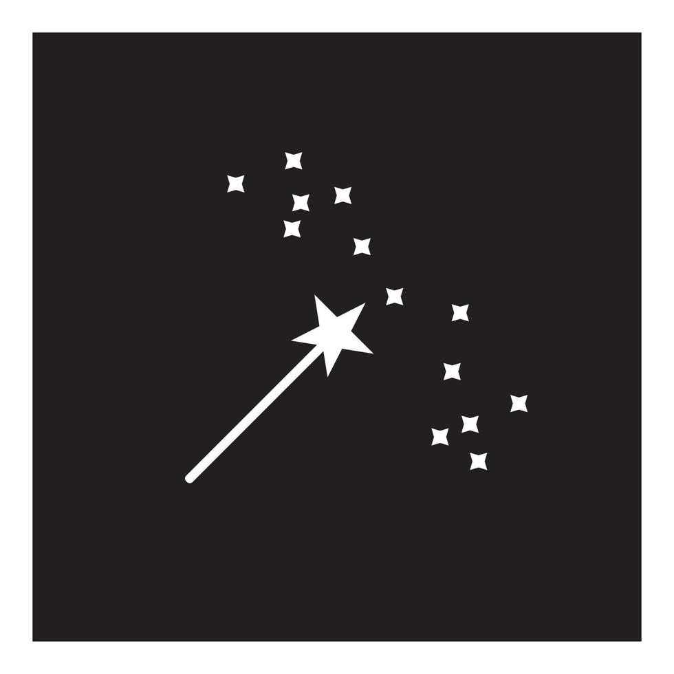 logo della bacchetta magica vettore