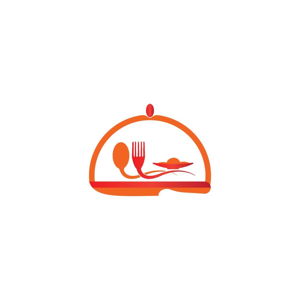 modello di progettazione dell'illustrazione vettoriale del logo del ristorante