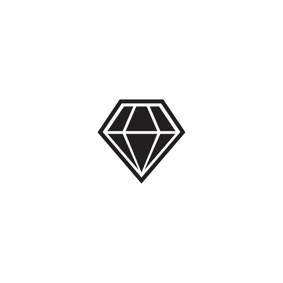 modello di progettazione illustrazione vettoriale logo diamante.