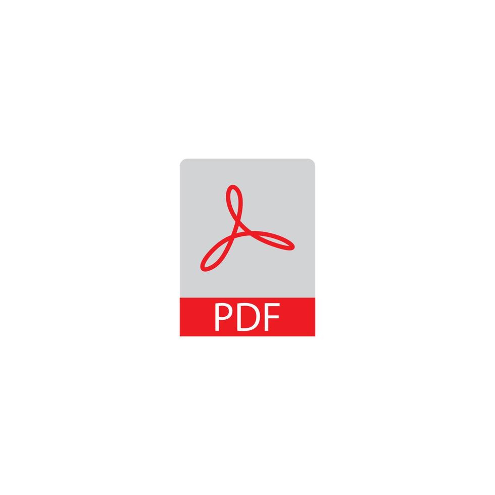 pdf icona illustrazione vettoriale modello di progettazione