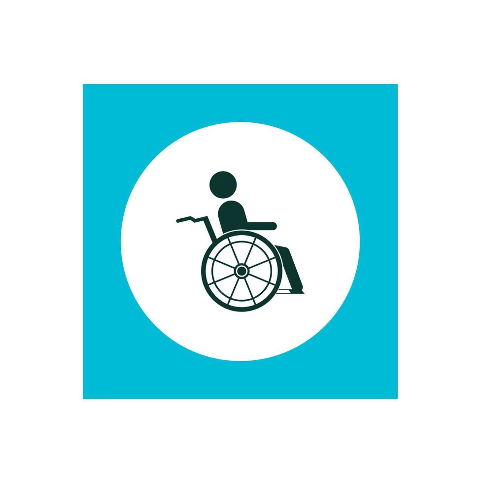 modello di progettazione illustrazione vettoriale icona disabilitata.