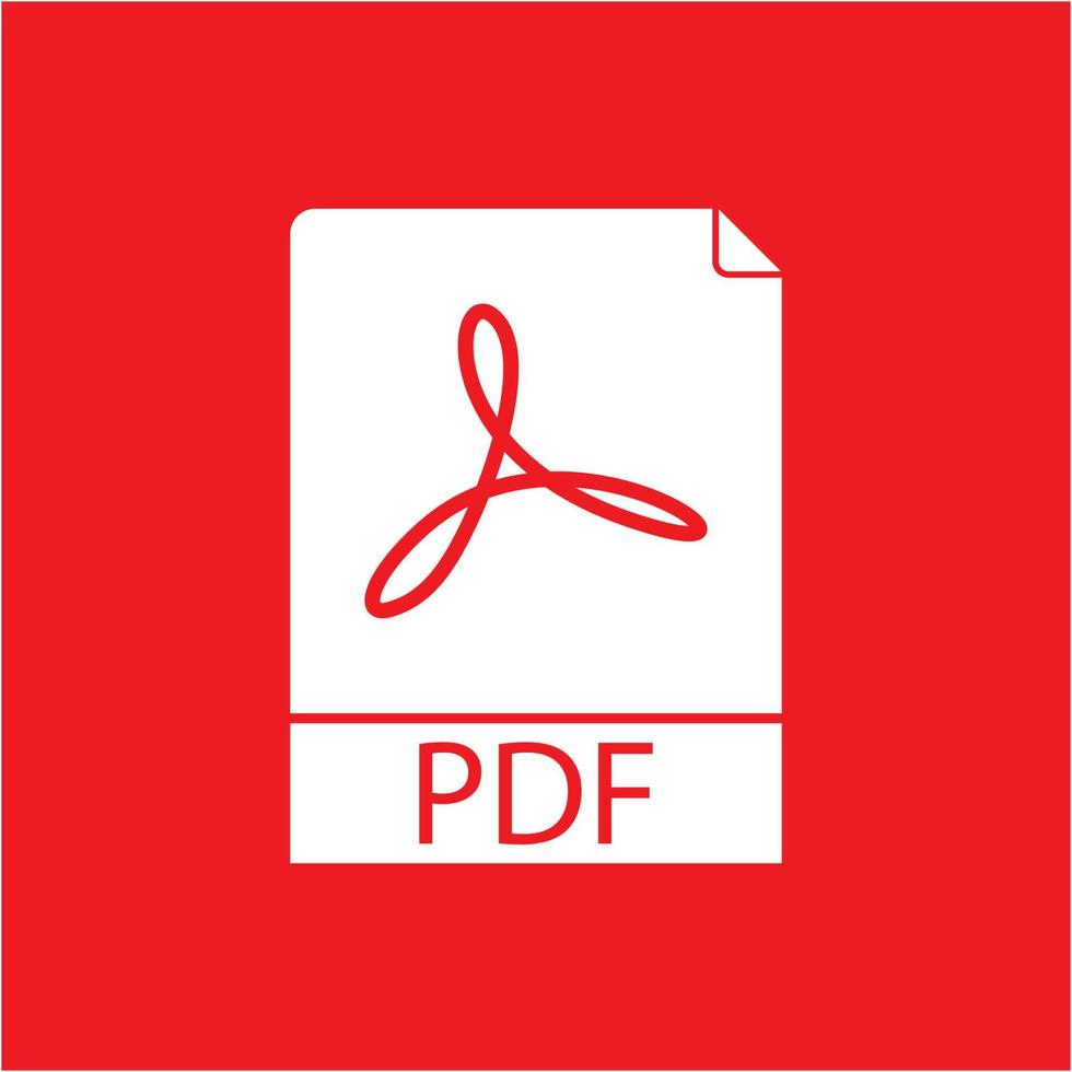 pdf icona illustrazione vettoriale modello di progettazione