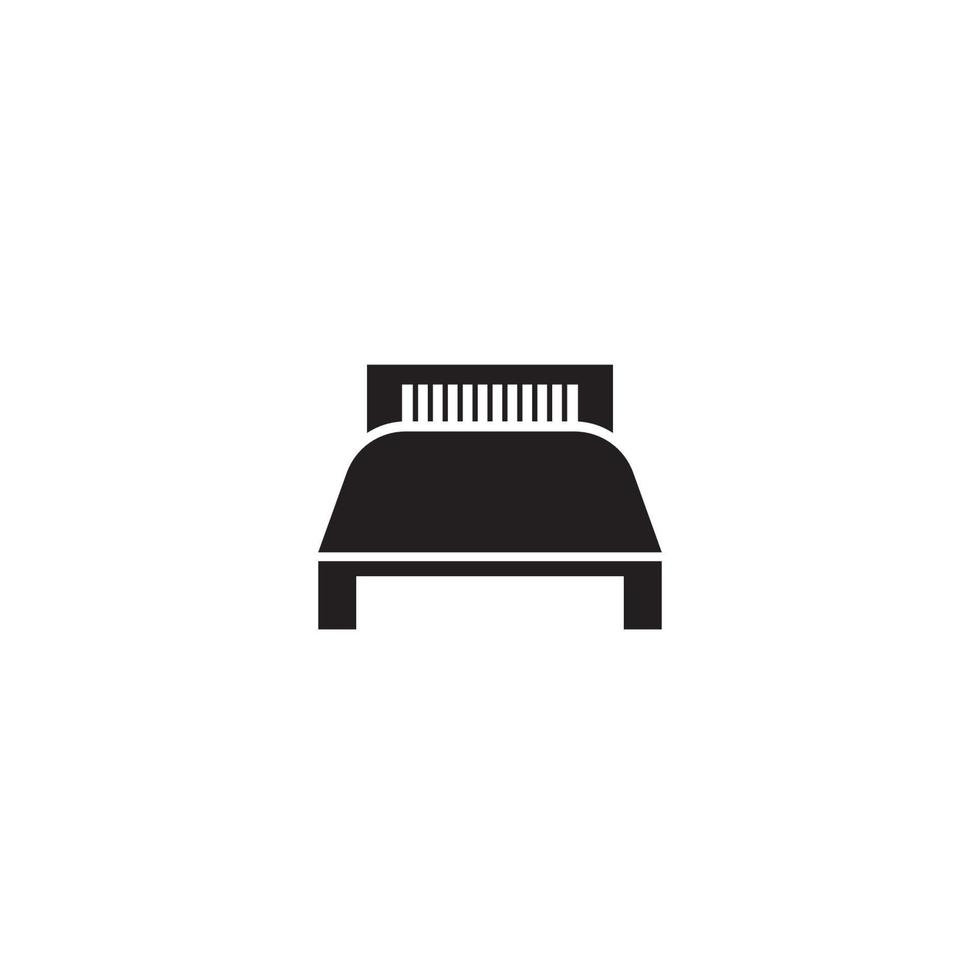 disegno del modello dell'illustrazione di vettore dell'icona del letto