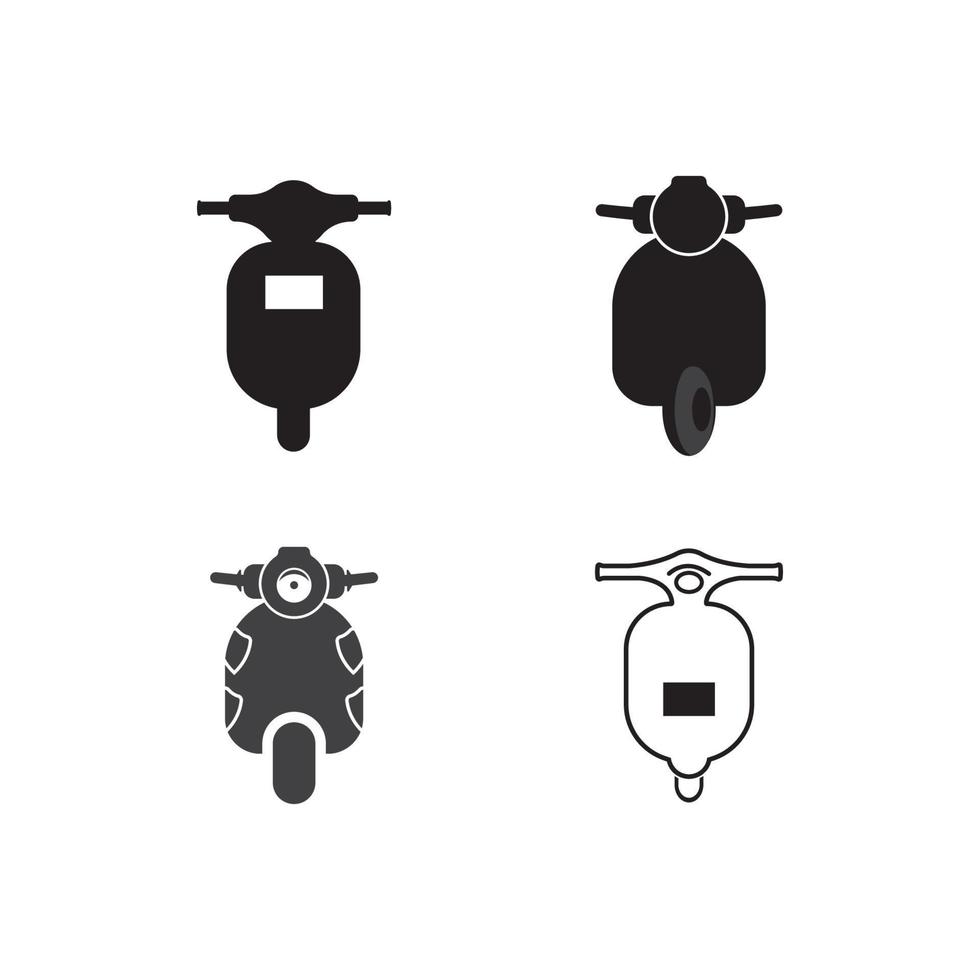 modello di progettazione illustrazione vettoriale logo scooter.