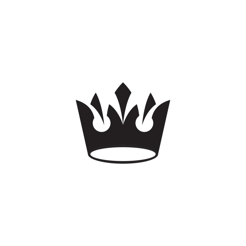 modello di progettazione dell'illustrazione di vettore del logo della corona.