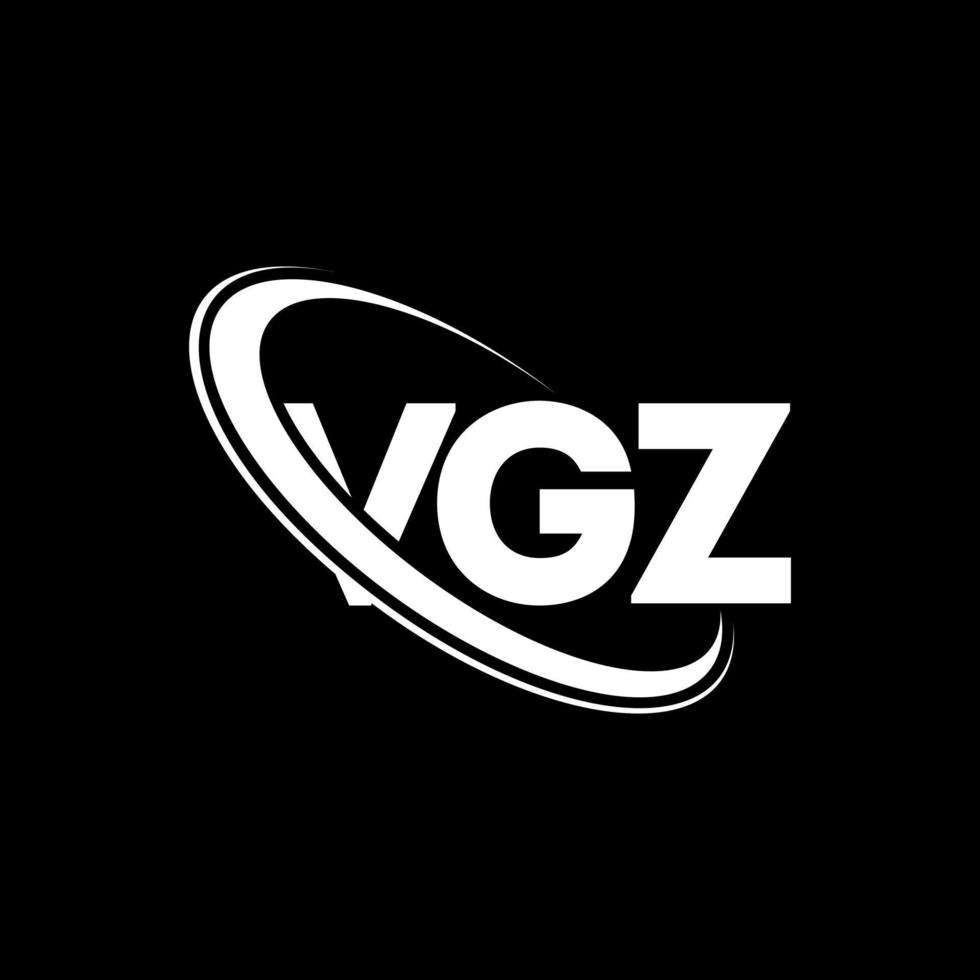 logo vgz. lettera vgz. design del logo della lettera vgz. iniziali logo vgz collegate con cerchio e logo monogramma maiuscolo. tipografia vgz per il marchio tecnologico, aziendale e immobiliare. vettore
