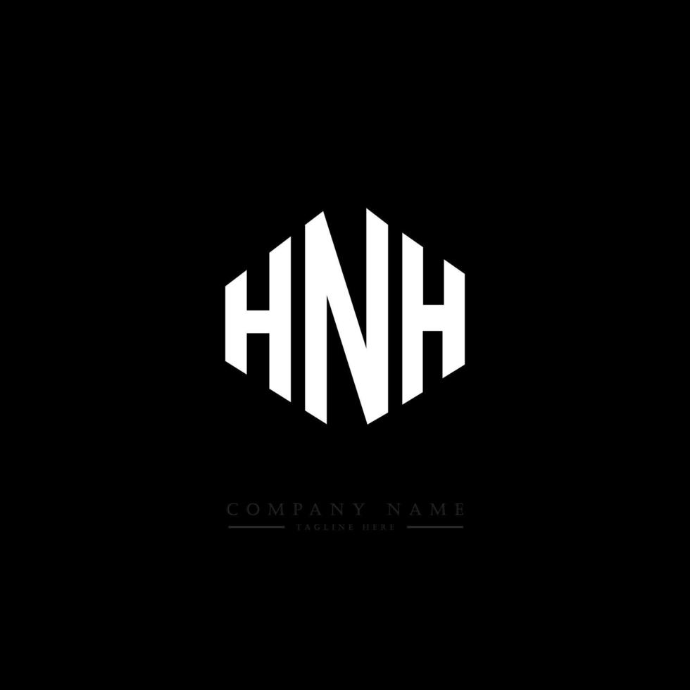 design del logo della lettera hnh con forma poligonale. hnh poligono e design del logo a forma di cubo. hnh esagono logo modello vettoriale colori bianco e nero. monogramma hnh, logo aziendale e immobiliare.