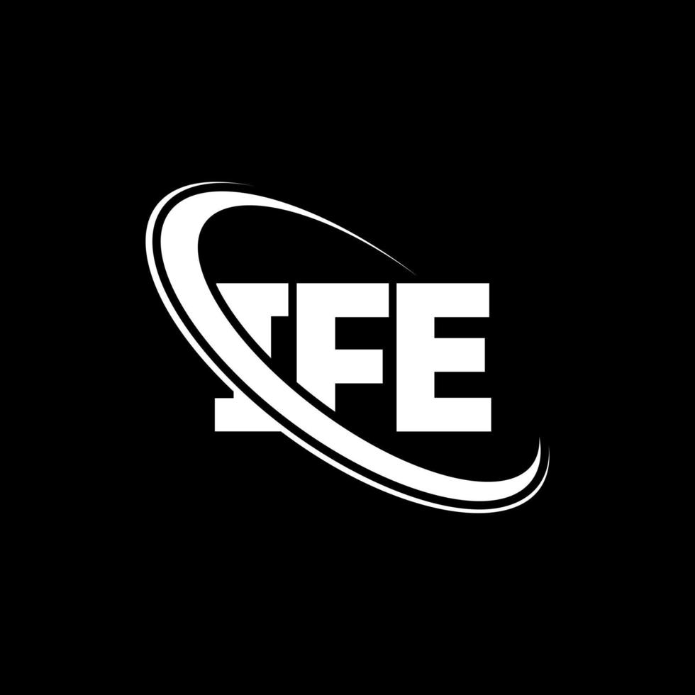 se logo. se lettera. design del logo della lettera ife. iniziali ife logo collegate a cerchio e logo monogramma maiuscolo. tipografia ife per il marchio tecnologico, commerciale e immobiliare. vettore