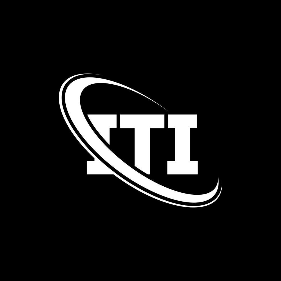 iti logo. it lettera. design del logo della lettera iti. iniziali iti logo legate a cerchio e logo monogramma maiuscolo. tipografia iti per il marchio tecnologico, commerciale e immobiliare. vettore