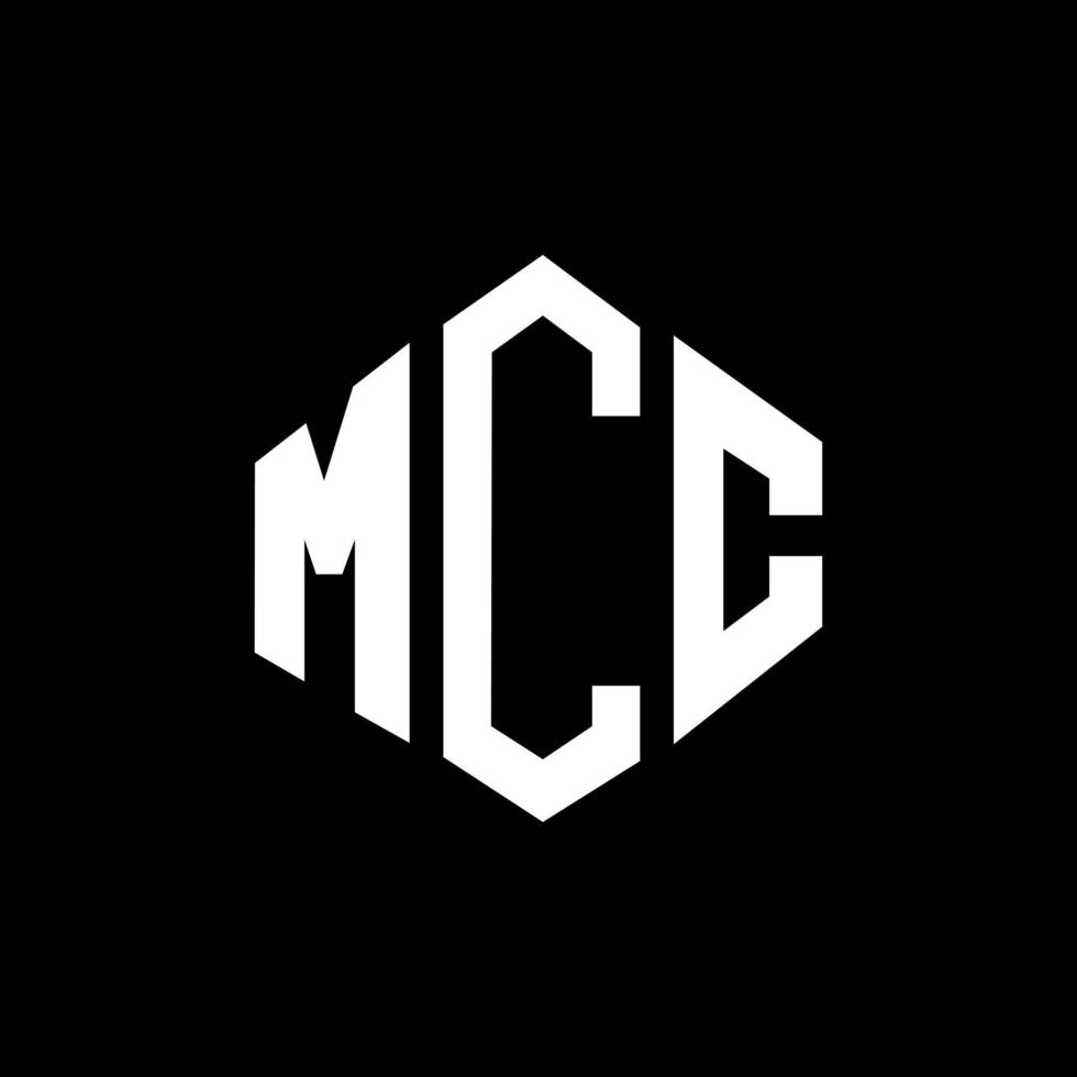 design del logo della lettera mcc con forma poligonale. mcc poligono e design del logo a forma di cubo. modello di logo vettoriale esagonale mcc colori bianco e nero. monogramma mcc, logo aziendale e immobiliare.