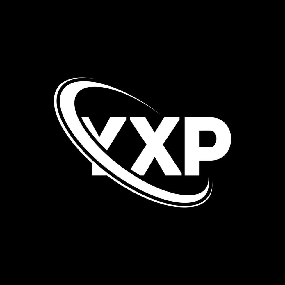 logo yxp. lettera yxp. design del logo della lettera yxp. iniziali logo yxp collegate con cerchio e logo monogramma maiuscolo. tipografia yxp per il marchio tecnologico, commerciale e immobiliare. vettore