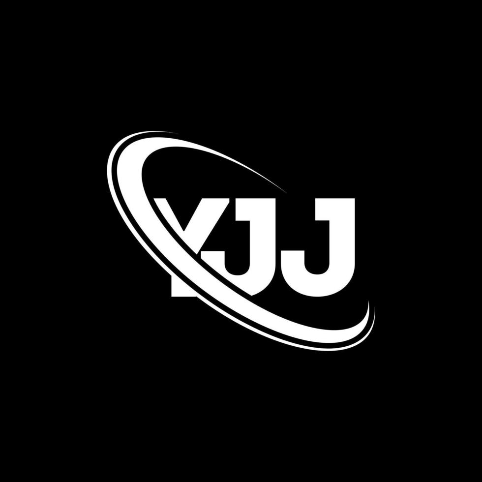 logo yjj. lettera yjj. design del logo della lettera yjj. iniziali logo yjj legate a cerchio e logo monogramma maiuscolo. tipografia yjj per il marchio tecnologico, commerciale e immobiliare. vettore