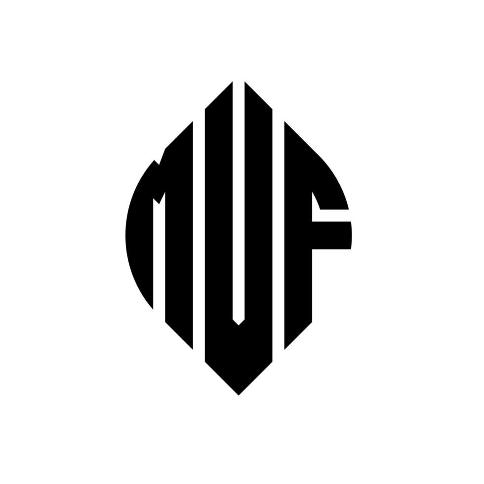 design del logo della lettera del cerchio mvf con forma circolare ed ellittica. lettere ellittiche mvf con stile tipografico. le tre iniziali formano un logo circolare. mvf cerchio emblema astratto monogramma lettera marchio vettore. vettore