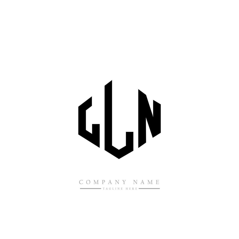 lln lettera logo design con forma poligonale. lln poligono e design del logo a forma di cubo. lln modello di logo vettoriale esagonale colori bianco e nero. lln monogramma, logo aziendale e immobiliare.