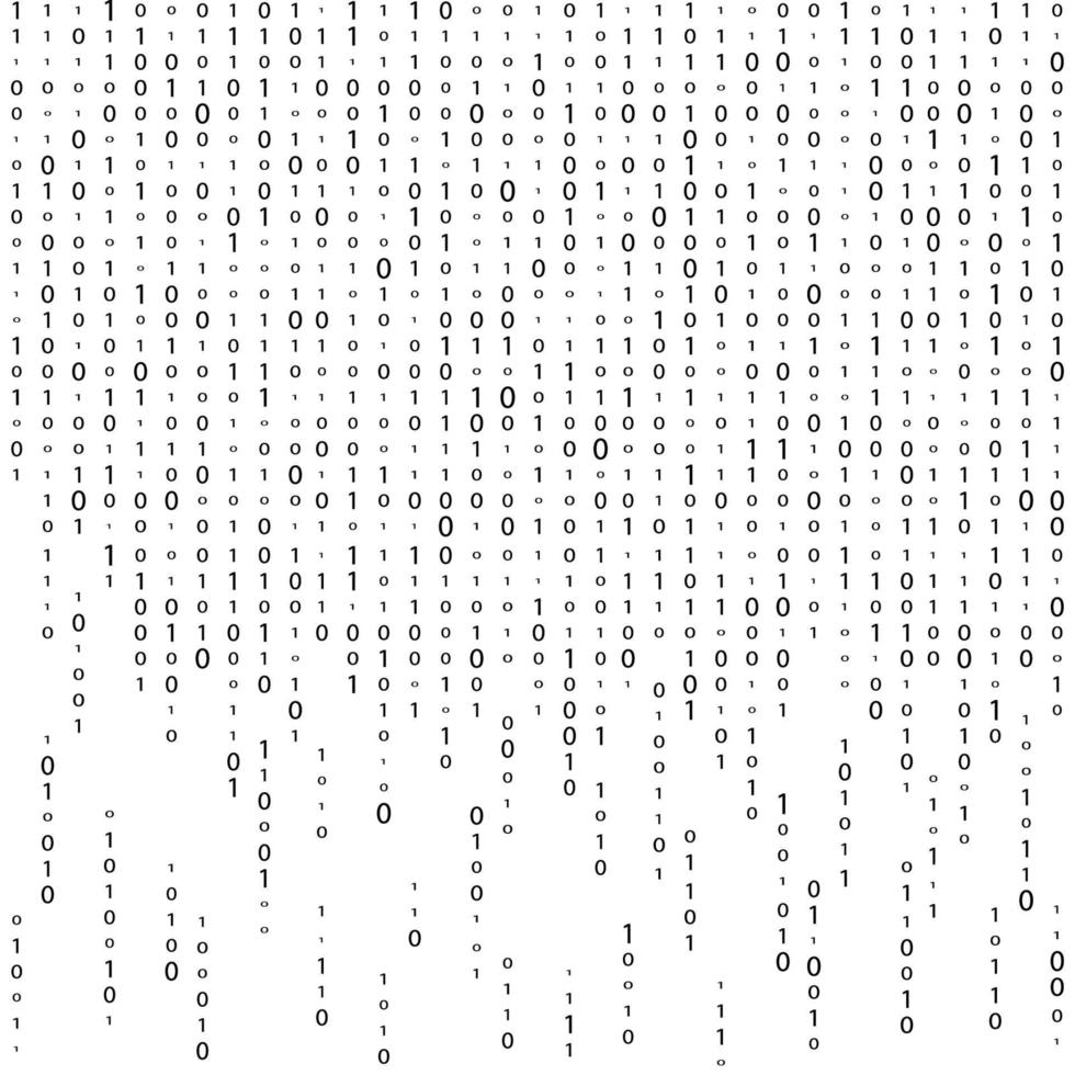 sfondo della matrice. matrice di codice binario. tecnologia dei dati. vettore