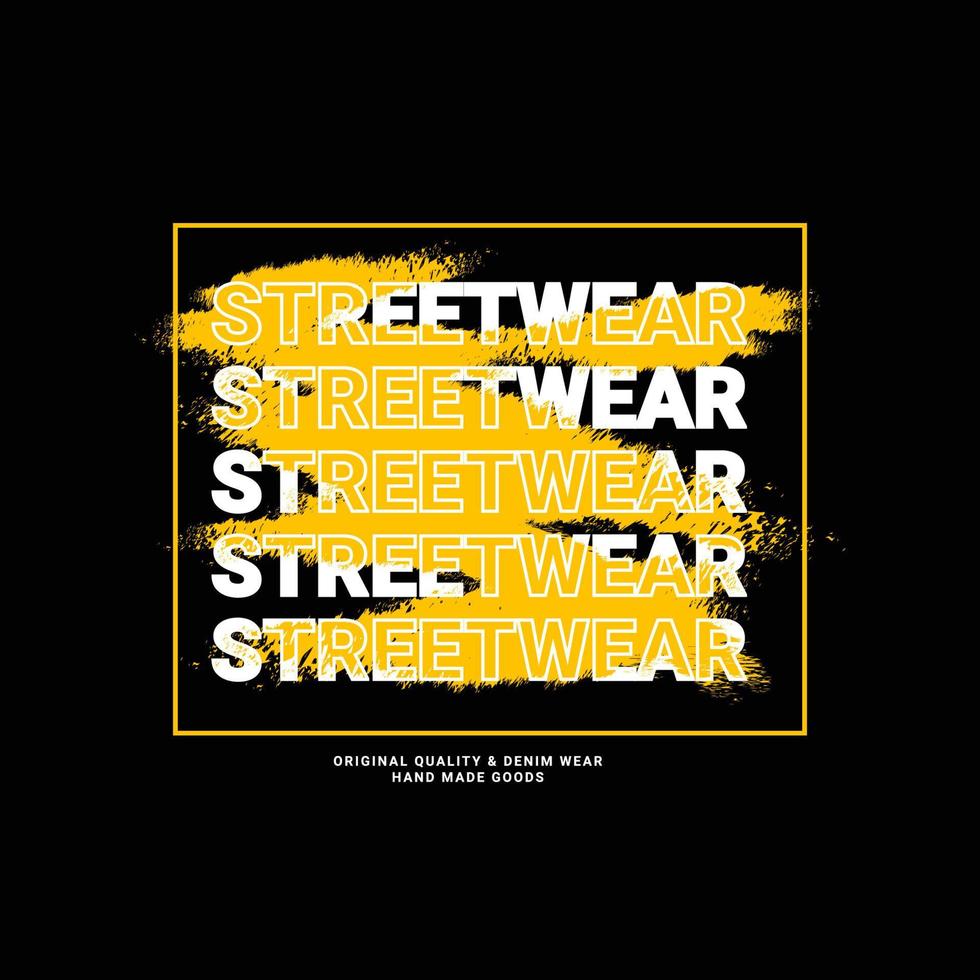 t-shirt design streetwear, adatta per serigrafia, giacche e altro vettore