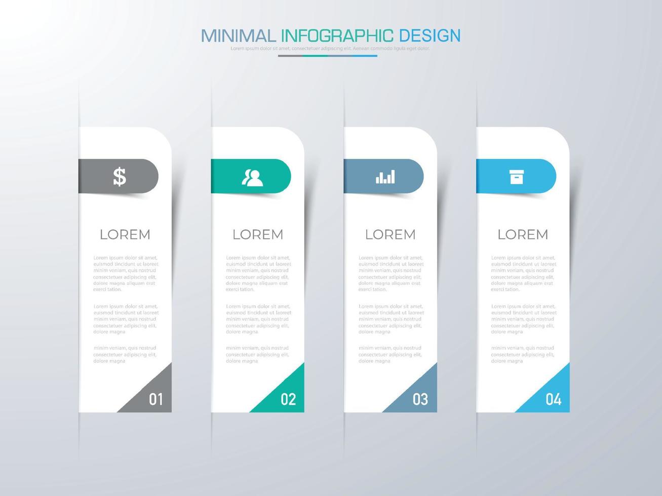 modello di infografica aziendale con icona, illustrazione del design vettoriale