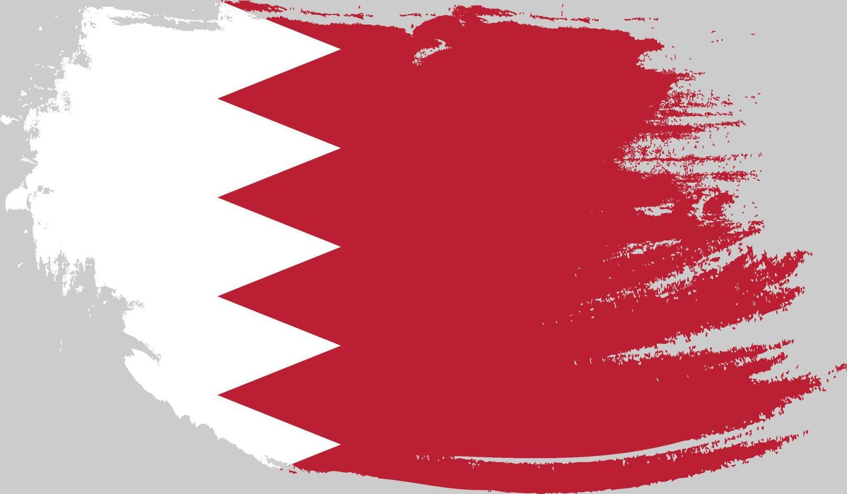 bandiera del Bahrain con texture grunge vettore