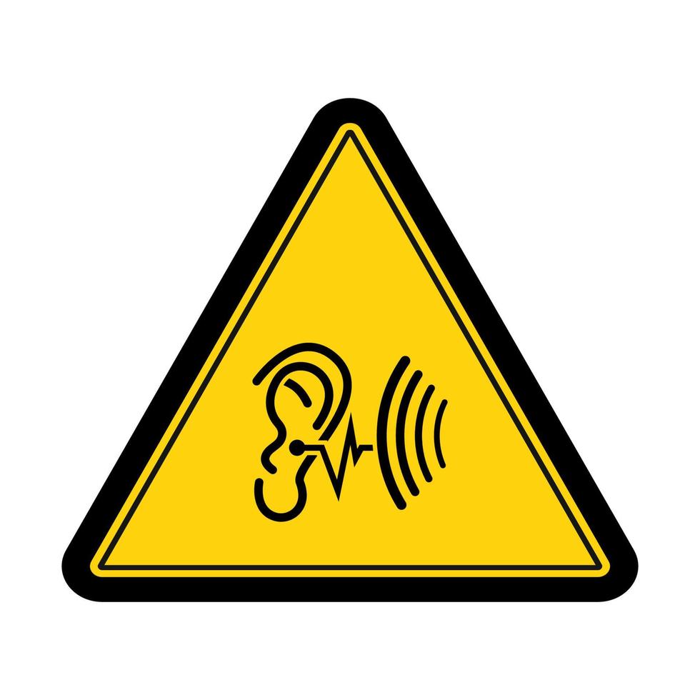 illustrazione di vettore di progettazione del segno di simbolo del suono alto