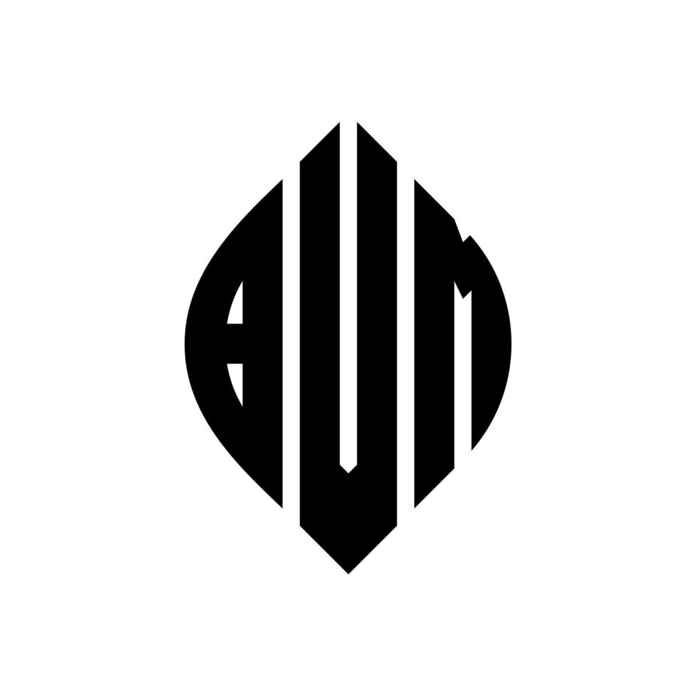 design del logo della lettera del cerchio bvm con forma circolare ed ellittica. bvm lettere ellittiche con stile tipografico. le tre iniziali formano un logo circolare. bvm cerchio emblema astratto monogramma lettera marchio vettore. vettore