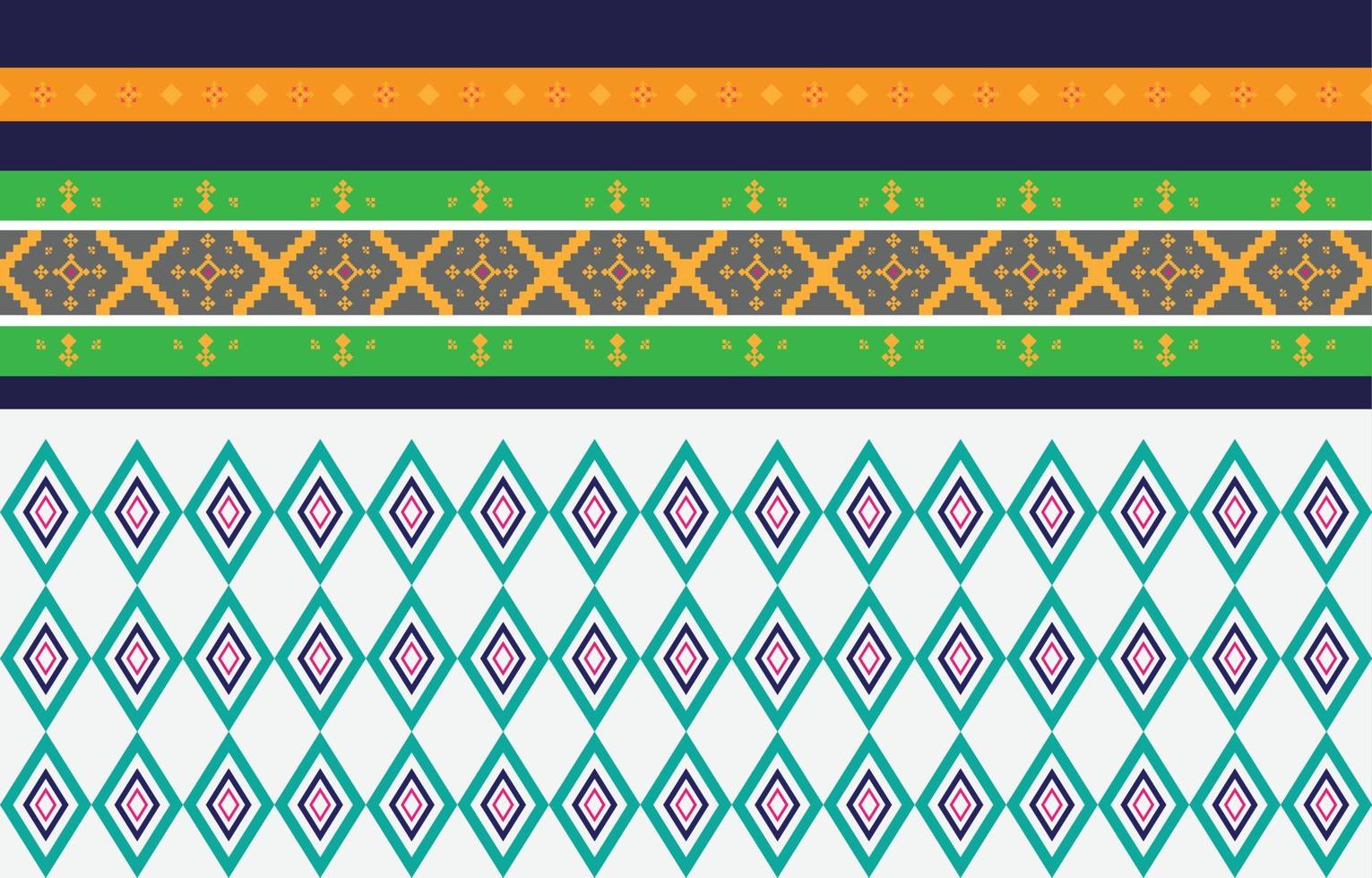motivi geometrici e tribali astratti, design d'uso motivi in tessuto locale, design ispirato alle tribù indigene. illustrazione vettoriale geometrica