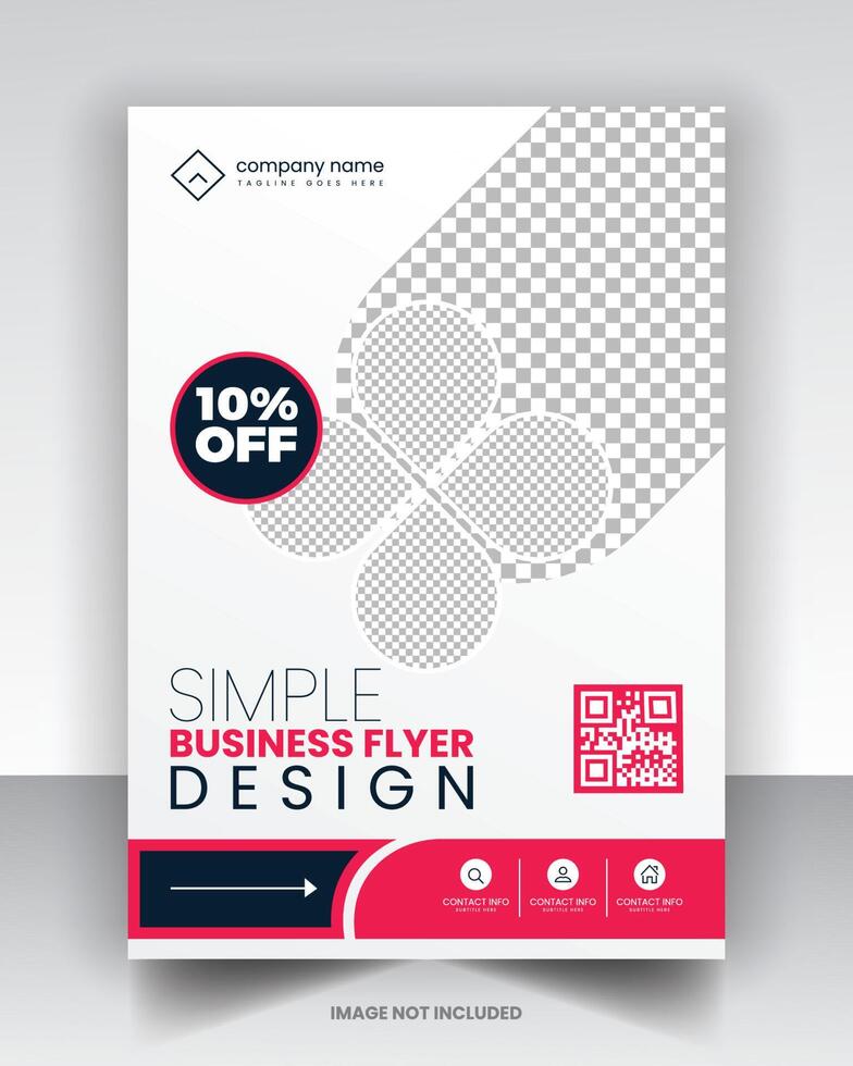 corporate business flyer poster opuscolo copertina brochure design layout sfondo, combinazione di due colori, modello vettoriale in formato a4 - vettore