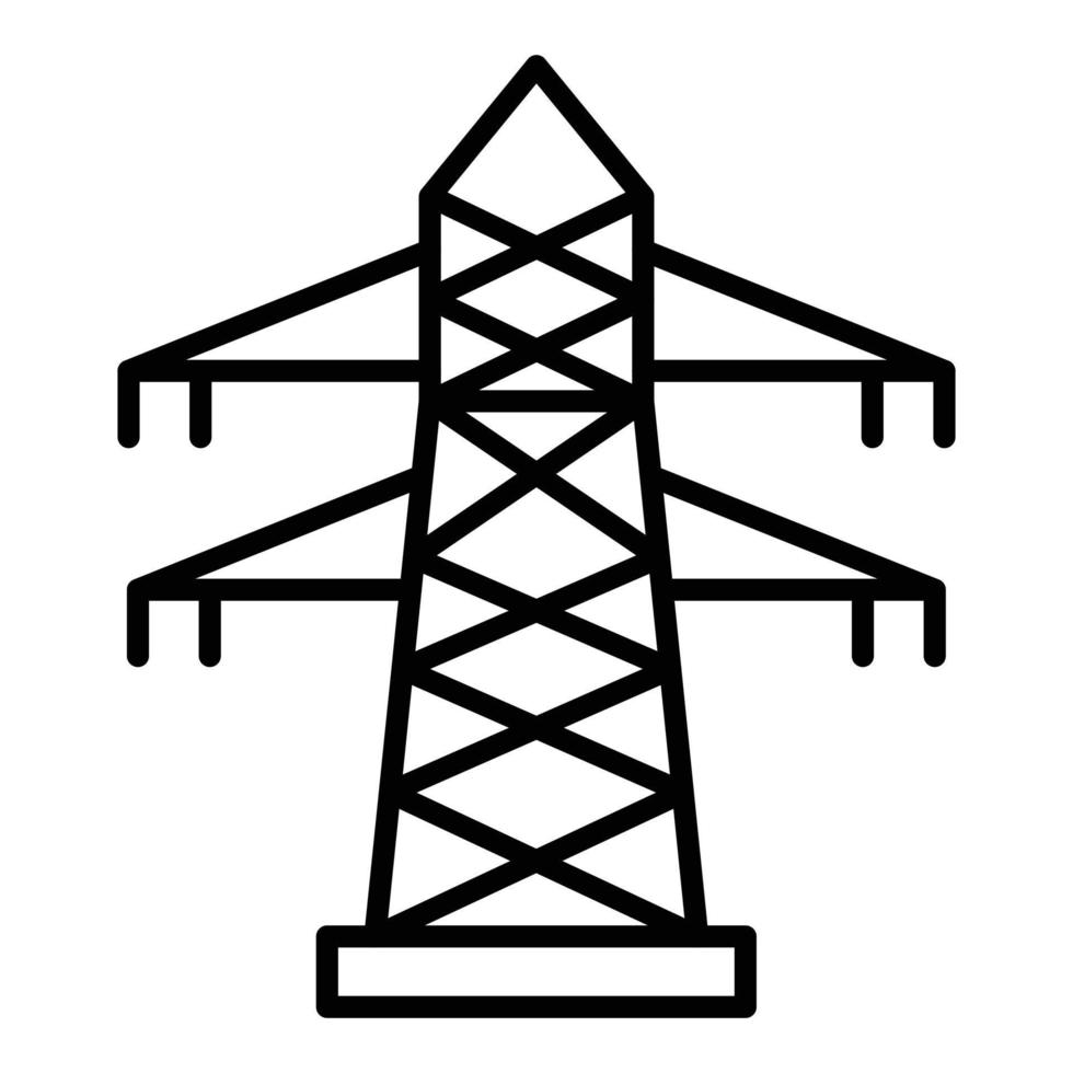 stile icona torre di trasmissione vettore