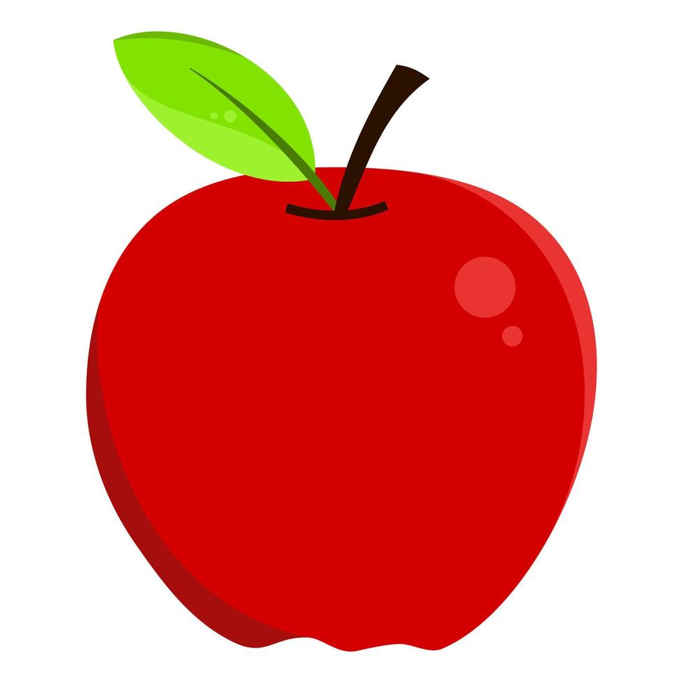 illustrazione di frutta mela rossa vettore