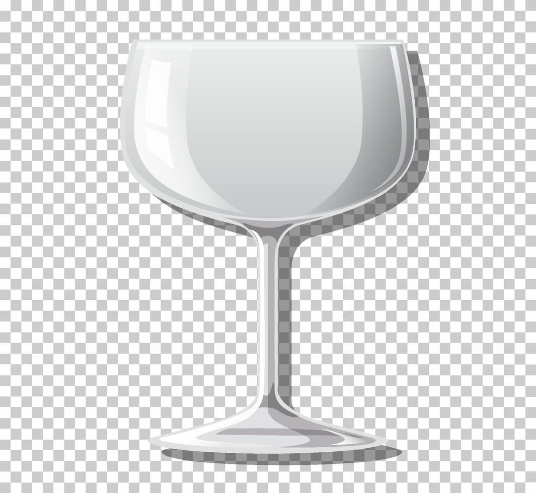 bicchiere da cocktail vuoto isolato vettore