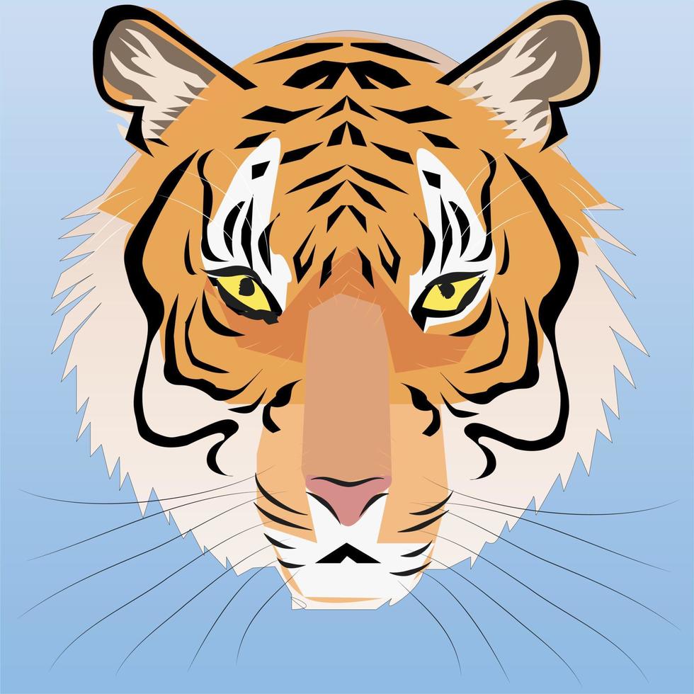illustrazione vettoriale di tigre