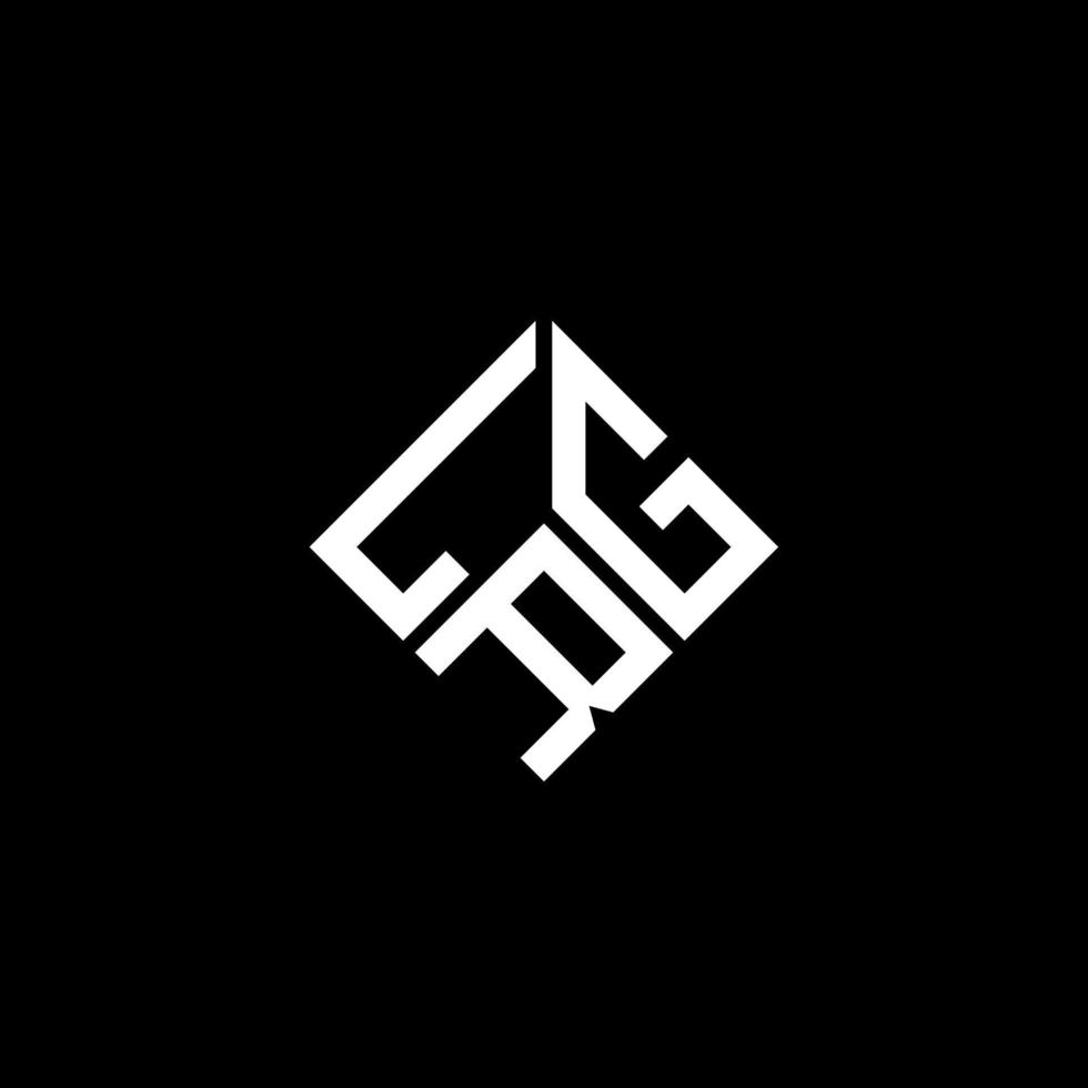 lrg lettera logo design su sfondo nero. lrg creative iniziali lettera logo concept. disegno della lettera lrg. vettore