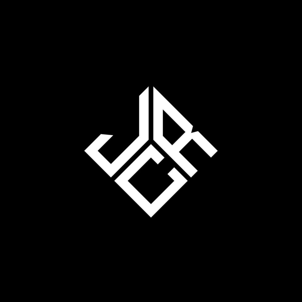 jcr lettera logo design su sfondo nero. jcr creative iniziali lettera logo concept. disegno della lettera jcr. vettore