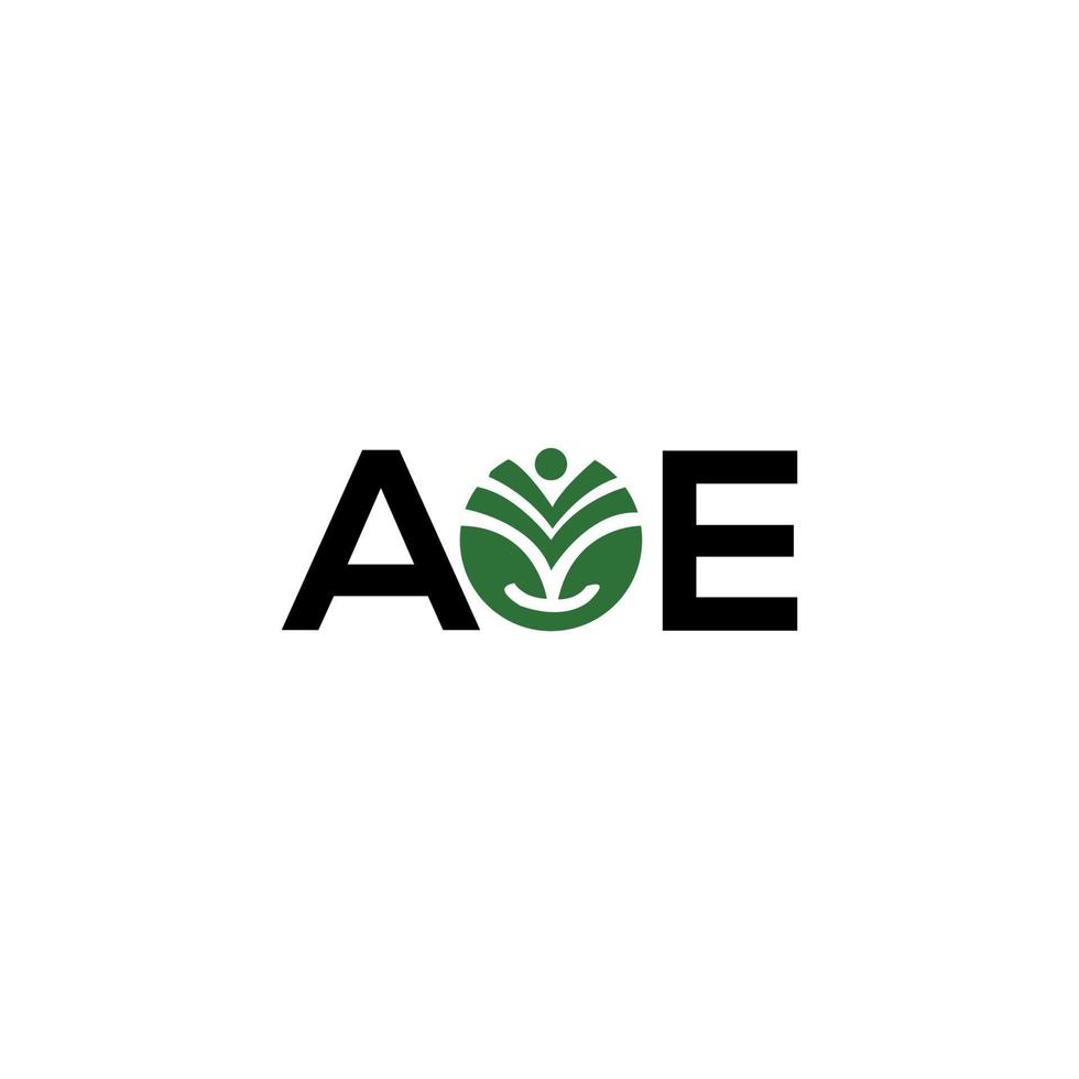 aoe lettera logo design su sfondo bianco. aoe creative iniziali lettera logo concept. disegno della lettera aoe. vettore