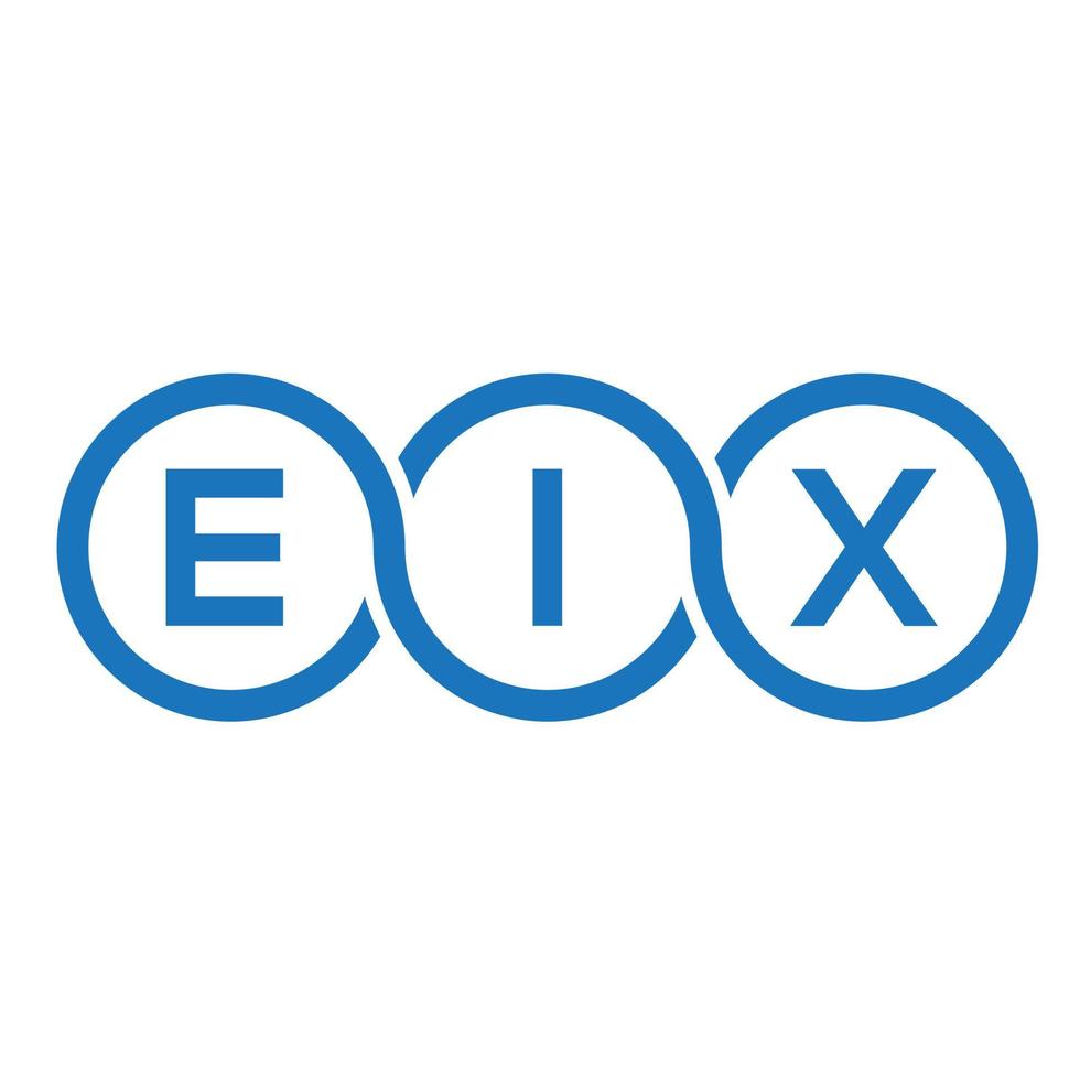 eix lettera logo design su sfondo nero. eix creative iniziali lettera logo concept. disegno di eix lettera. vettore