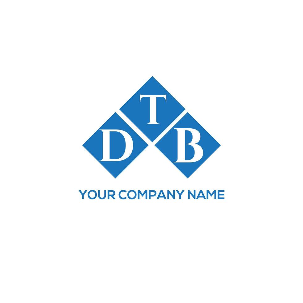 dtb lettera logo design su sfondo bianco. dtb creative iniziali lettera logo concept. disegno della lettera dtb. vettore