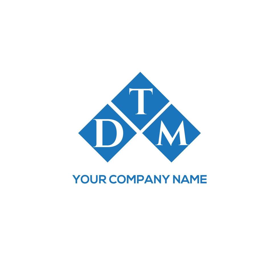 dtm lettera logo design su sfondo bianco. dtm creative iniziali lettera logo concept. disegno della lettera dtm. vettore