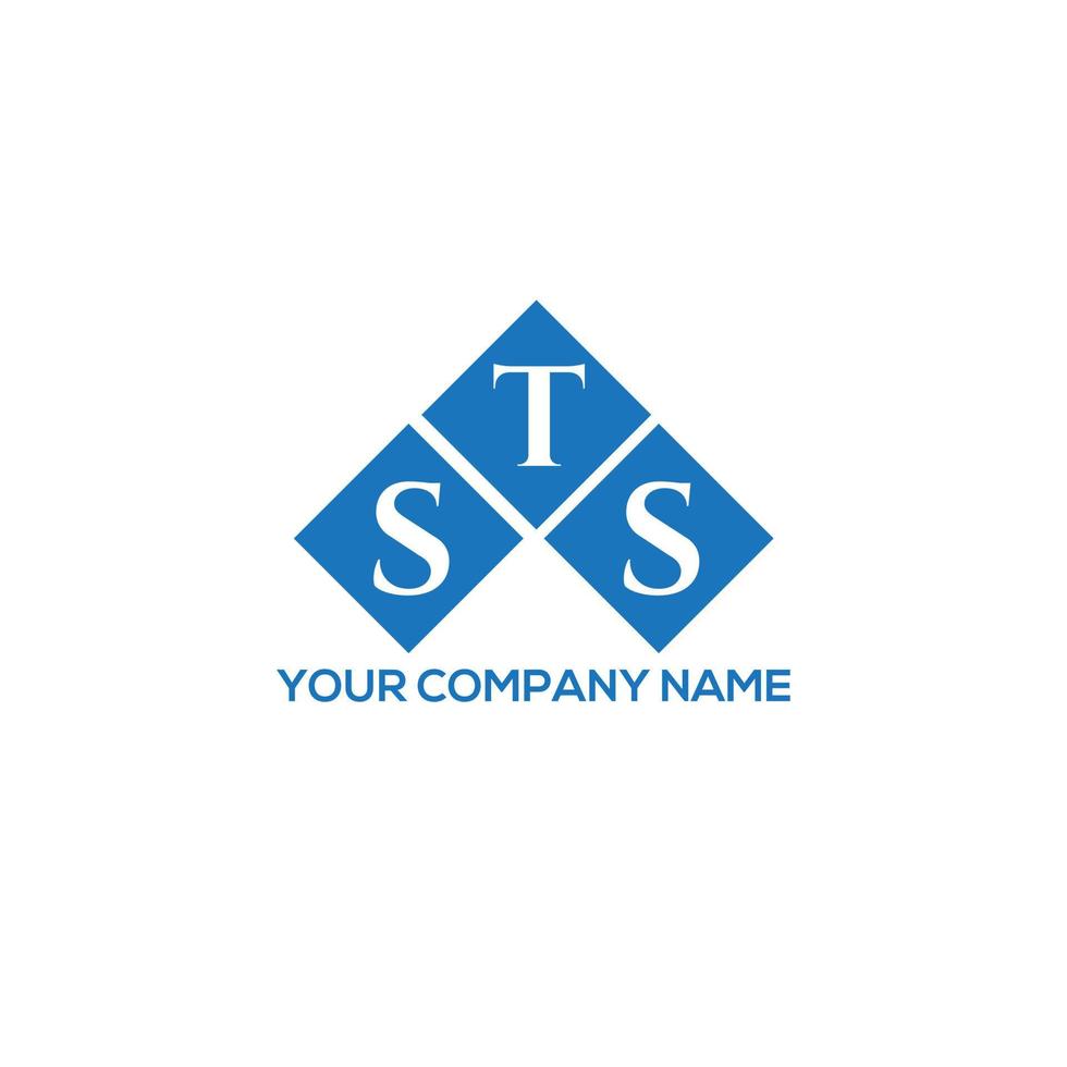 sts lettera logo design su sfondo bianco. sts creative iniziali lettera logo concept. disegno della lettera di sts. vettore