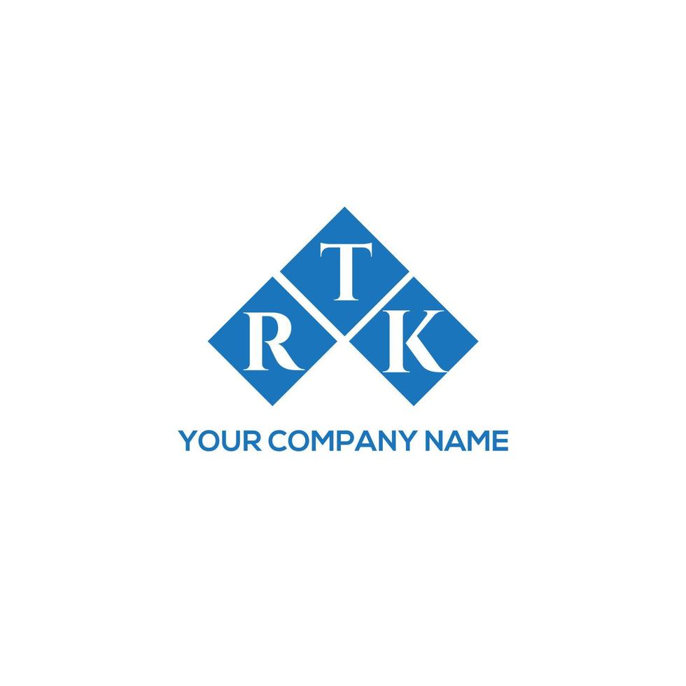 rtk lettera logo design su sfondo bianco. rtk creative iniziali lettera logo concept. disegno della lettera rtk. vettore