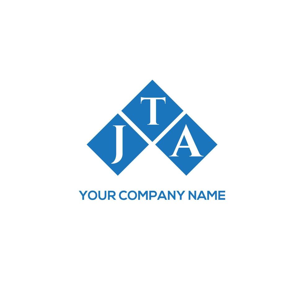 jta lettera logo design su sfondo bianco. jta creative iniziali lettera logo concept. disegno della lettera jta. vettore