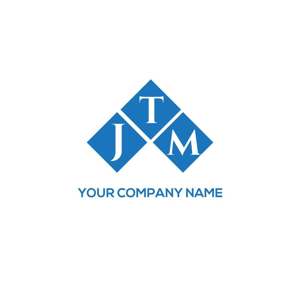 jtm lettera logo design su sfondo bianco. jtm creative iniziali lettera logo concept. disegno della lettera jtm. vettore