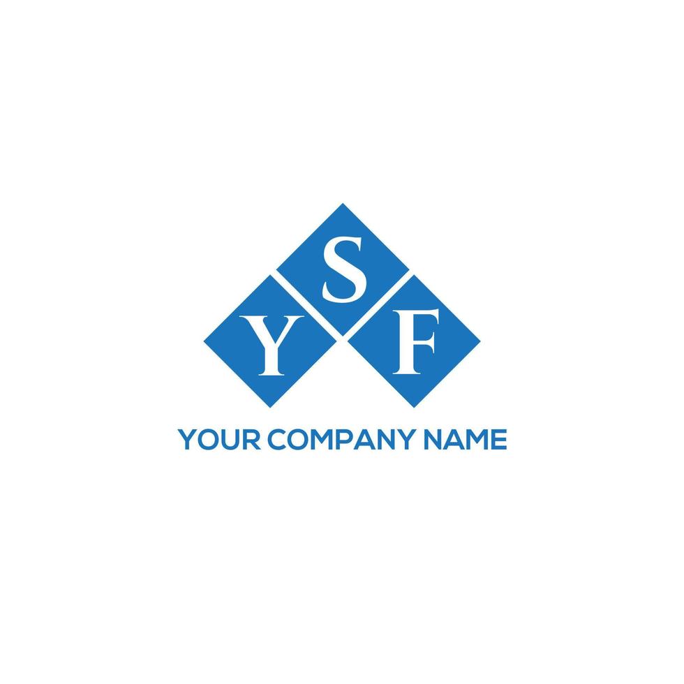 ysf lettera logo design su sfondo bianco. ysf creative iniziali lettera logo concept. disegno della lettera ysf. vettore