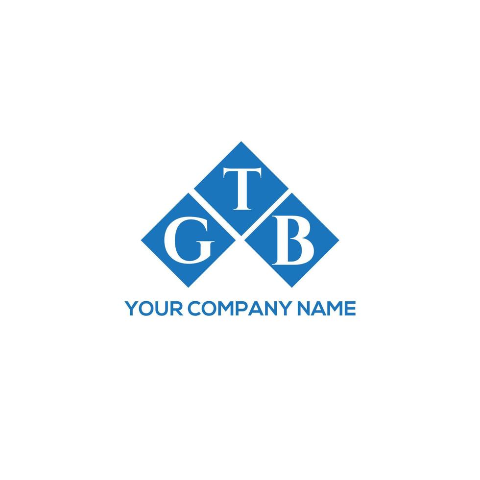 gtb lettera logo design su sfondo bianco. gtb creative iniziali lettera logo concept. disegno della lettera gtb. vettore